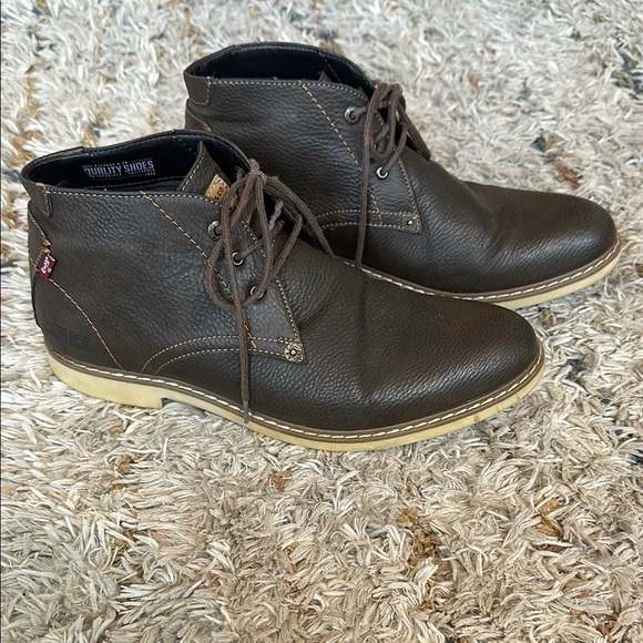 Levi brown leather boots - Picture 1 of 5